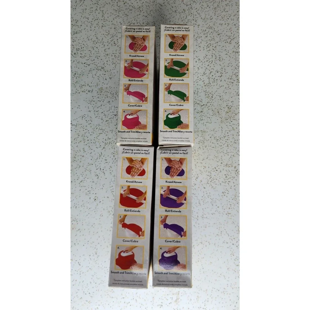 Wilton Decorator Preferred Mixed Fondant, Vanilla Flavor Fondant Icing 24 oz Lot
